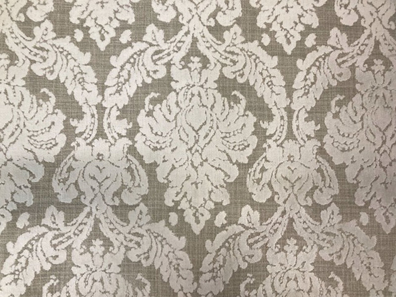 Load image into Gallery viewer, Giacosa Damask CL Sand Velvet Upholstery Fabric by Charles Martel
