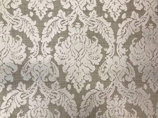 Giacosa Damask CL Sand Velvet Upholstery Fabric by Charles Martel