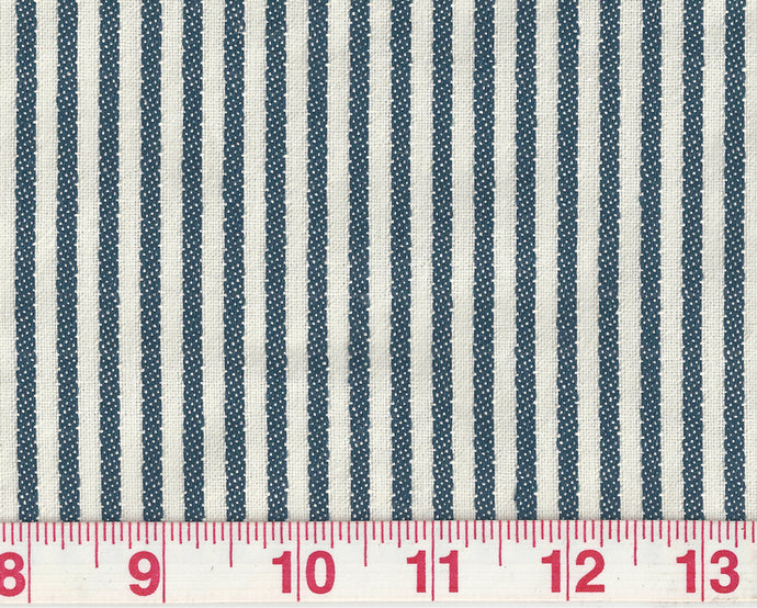 Good Lookin' Stripe CL Navy Upholstery Fabric by  P Kaufmann