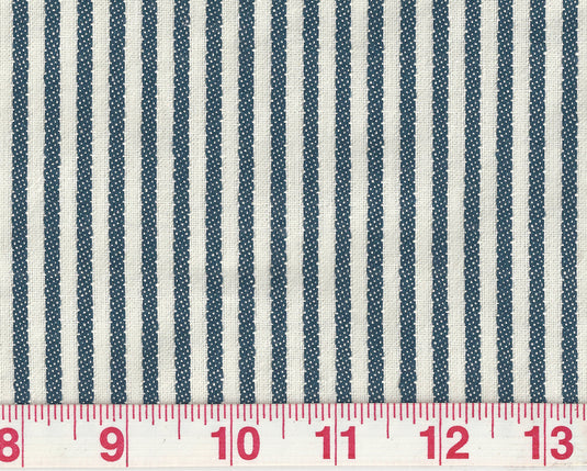 Good Lookin' Stripe CL Navy Upholstery Fabric by  P Kaufmann