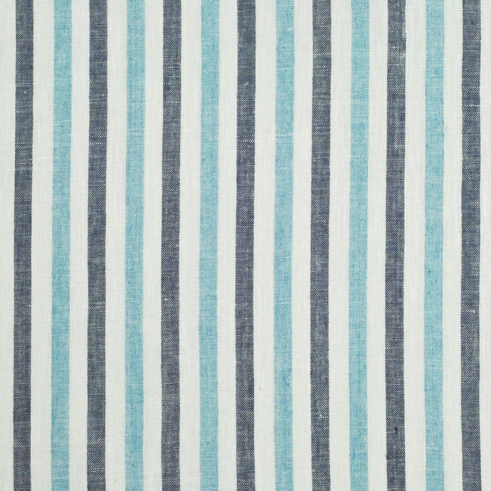 Hepburn Stripe CL Azure Drapery Upholstery Fabric by Ralph Lauren