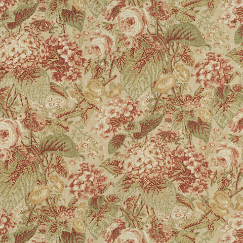 Southwick Floral CL Wild Rose Upholstery Fabric by Ralph Lauren