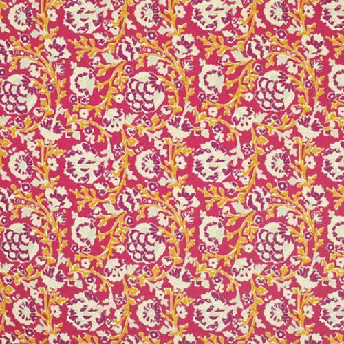 Load image into Gallery viewer, La Alameda Floral CL Fuchsia Outdoor Upholstery Fabric by Ralph Lauren
