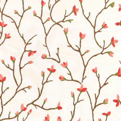 Load image into Gallery viewer, Mailee CL Melon Embroidered Drapery Upholstery Fabric by Regal Fabrics
