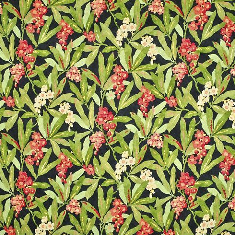 Missouri Floral CL Midnight Drapery Upholstery Fabric by Ralph Lauren Fabrics