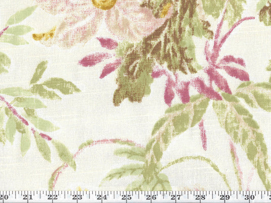 Mixed Bouquet Floral CL Pink Pearl Drapery Upholstery Fabric by  P Kaufmann