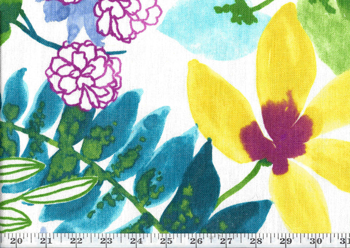 Mystical Forest CL Peacock Drapery Upholstery Fabric by  P Kaufmann