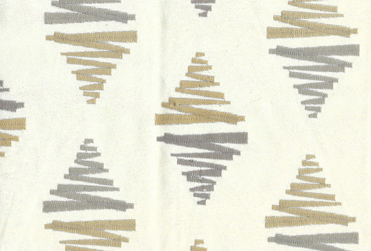 Rowling CL Pewter Embroidered Drapery Upholstery Fabric by Regal Fabrics