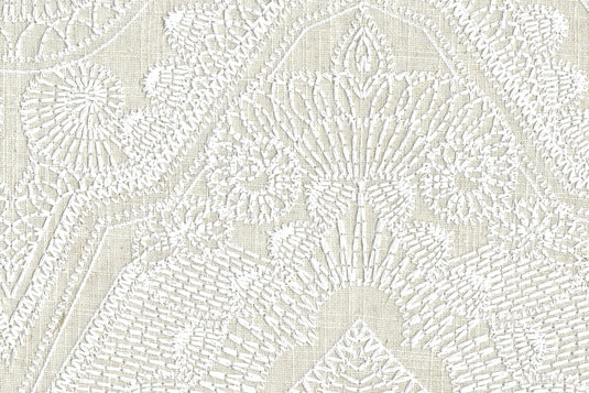 Sabar CL Sand Embroidered Drapery Upholstery Fabric by  P Kaufmann