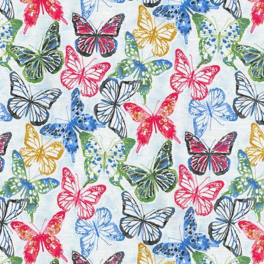 Social Butterfly CL Petunia Drapery Upholstery Fabric by Kelly Ripa Home and PK Lifestyles (Waverly)