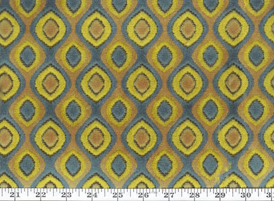 Tisdale CL Caribe Velvet Upholstery Fabric by DeLeo Textiles