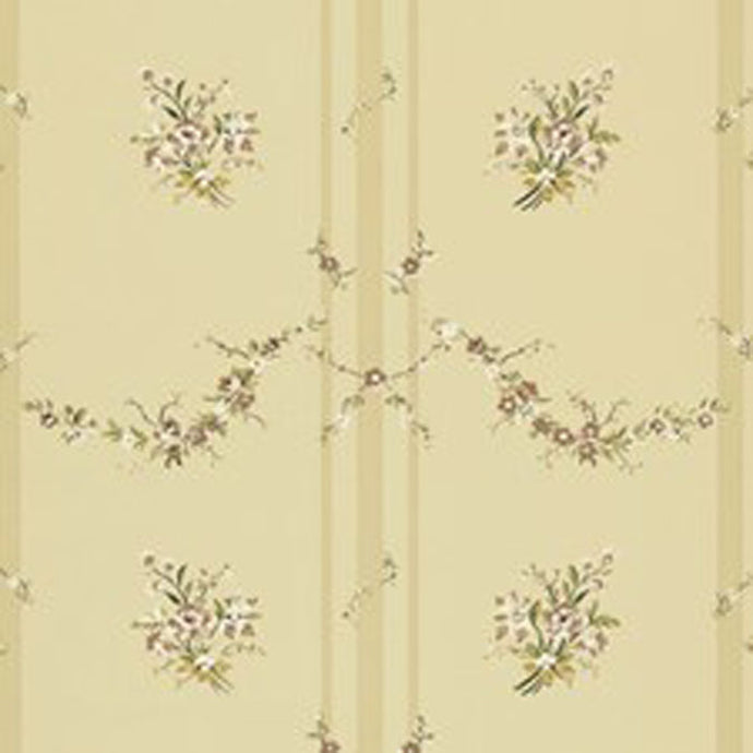 Tuilleries Stripe CL Tea Double Roll of Wallpaper  by Ralph Lauren
