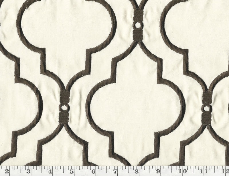 Load image into Gallery viewer, Upscale CL Fudge Embroidered Drapery Upholstery Fabric by  P Kaufmann  Fabrics
