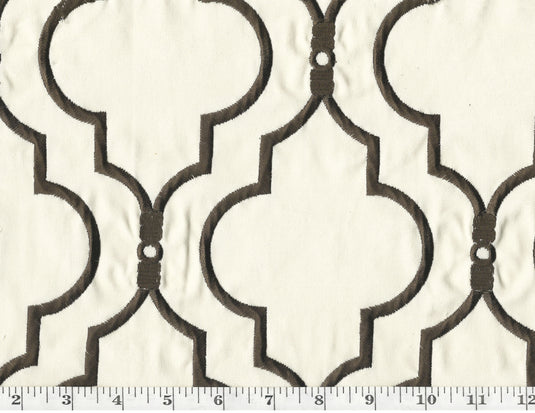 Upscale CL Fudge Embroidered Drapery Upholstery Fabric by  P Kaufmann  Fabrics