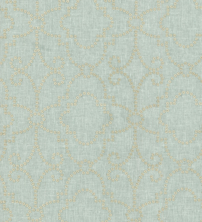 Load image into Gallery viewer, Wow Factor Embroidery CL Moonstone Beaded Drapery Upholstery Fabric by PK Lifestyles
