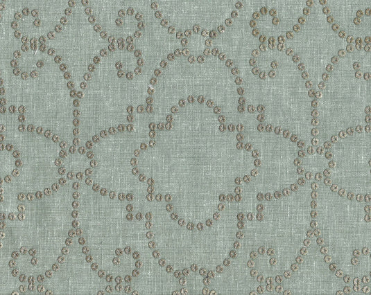 Wow Factor Embroidery CL Moonstone Beaded Drapery Upholstery Fabric by PK Lifestyles