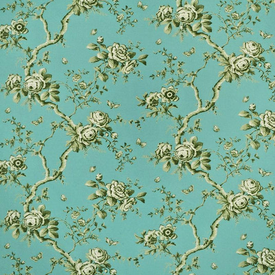Ashfield Twill Floral CL Mist Drapery Upholstery Fabric by Ralph Lauren