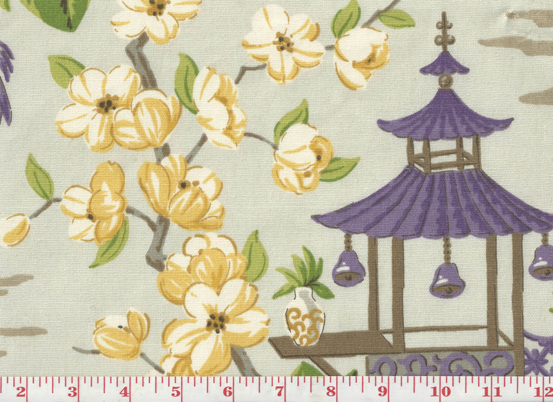 Load image into Gallery viewer, Summer Palace CL Mineral Drapery Fabric by  P Kaufmann 
