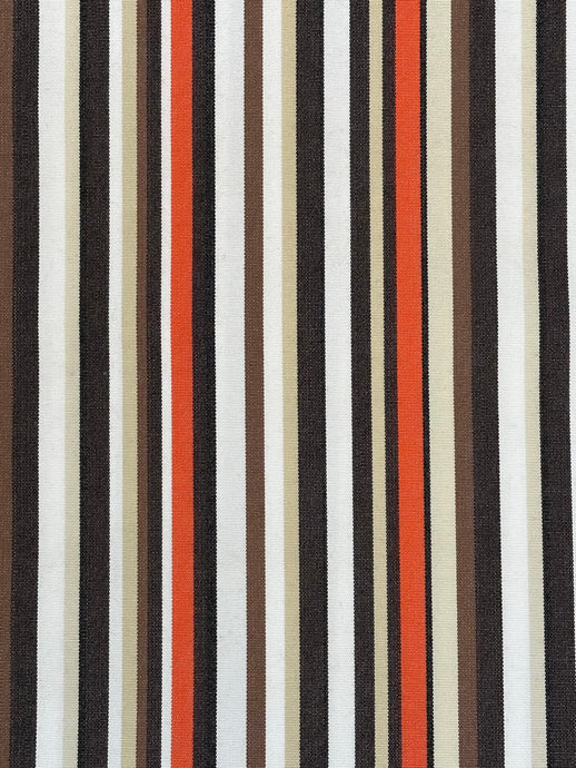 Orange Stripe Outdoor Upholstery Fabric by Tempotest