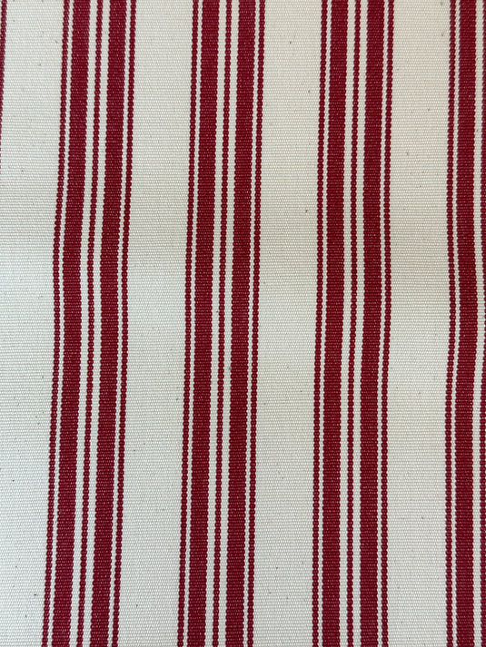 TickTock Scarlet Upholstery Fabric by Ralph Lauren