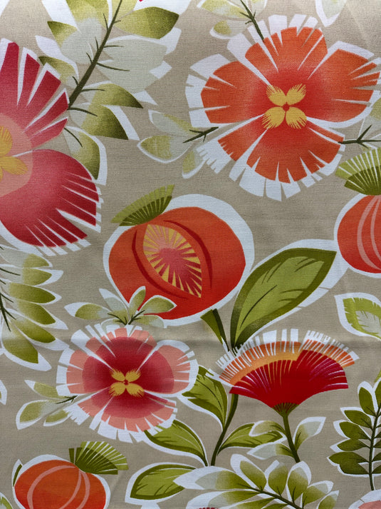 Calypso Tangerine Outdoor Upholstery Fabric by P. Kaufman