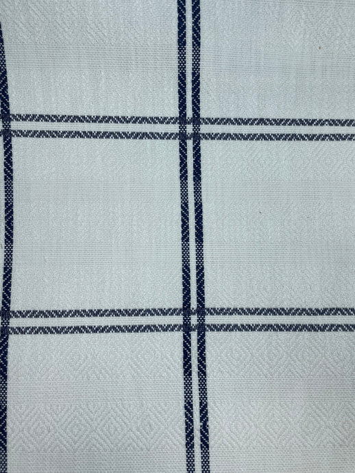 Stripe Navy 3 Upholstery/Drapery Fabric by P. Kaufman
