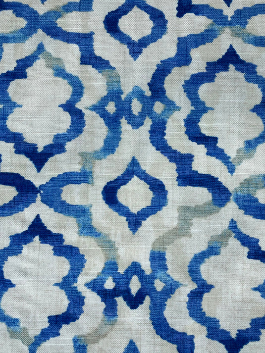 Tie Dyed Royal Blue Upholstery/Drapery Fabric by Kelly Ripa