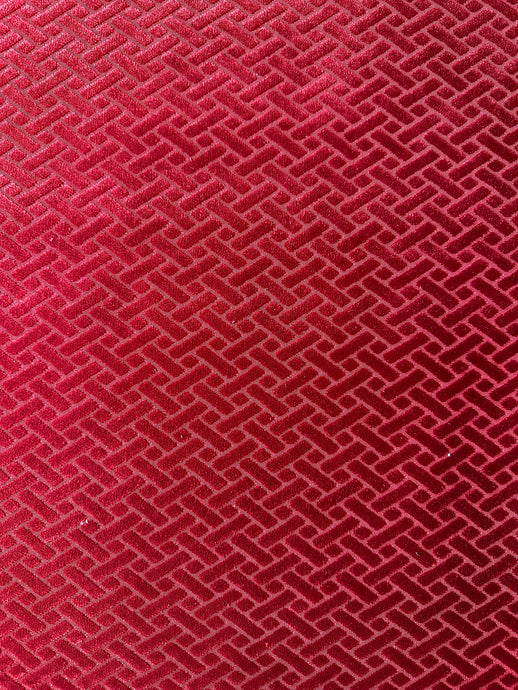Cargo 01 Garnet Upholstery Fabric by Rioma