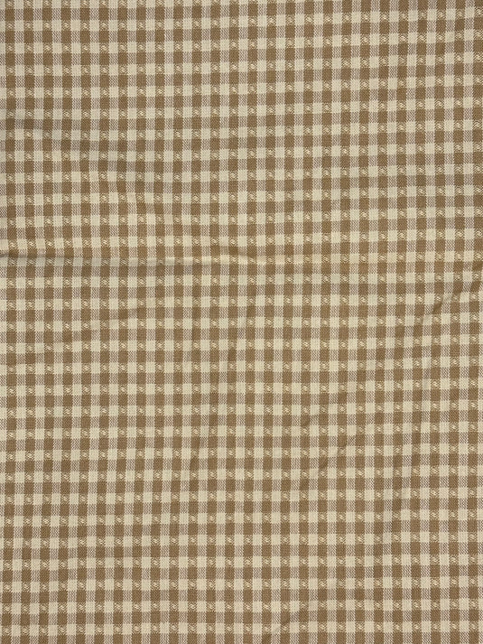 Dobby Check Buff Upholstery/Drapery Fabric by Ralph Lauren
