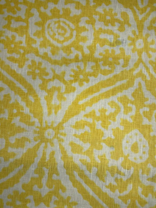 Costiers Damask Lemoncello Drapery Fabric by Ralph Lauren