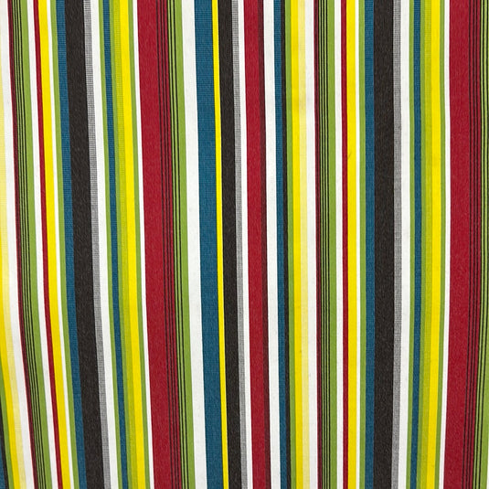 Sunboard Stria Red Multi Outdoor Upholstery Fabric by Sunbrella