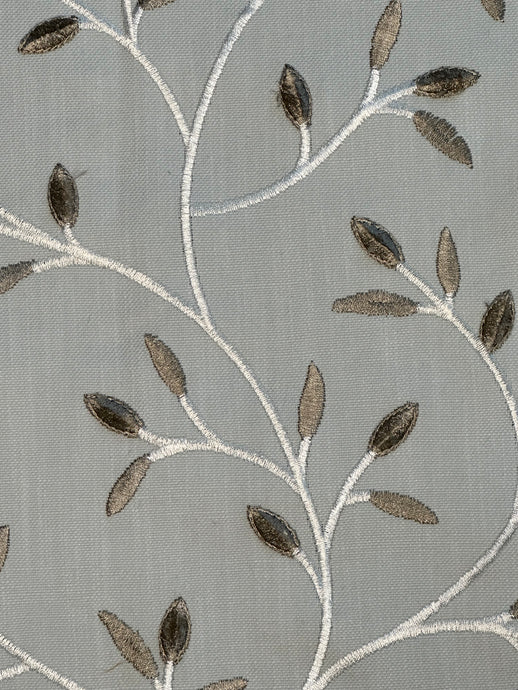 Leaf Sketch Mist Drapery Fabric by Kravet