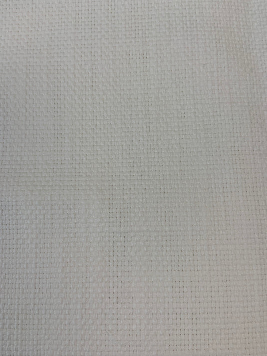 Slubby Basketweave White Upholstery Fabric by P. Kaufman