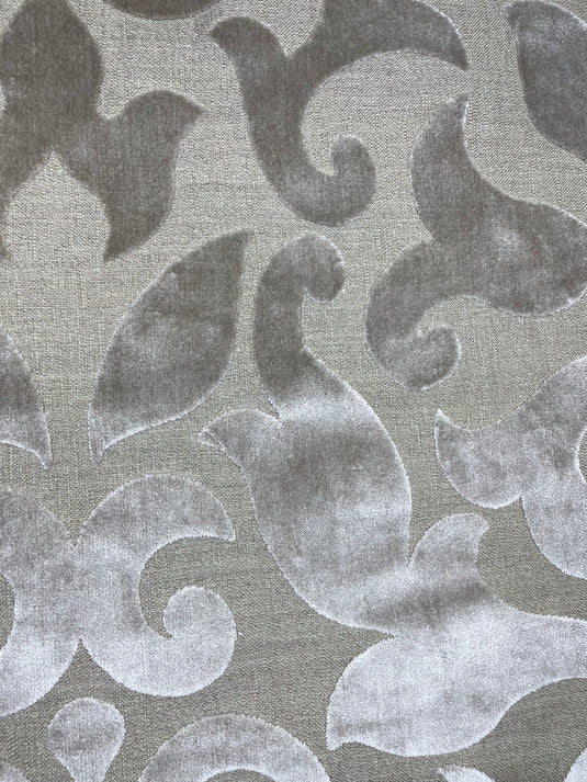 Mannerly Taupe Upholstery Fabric