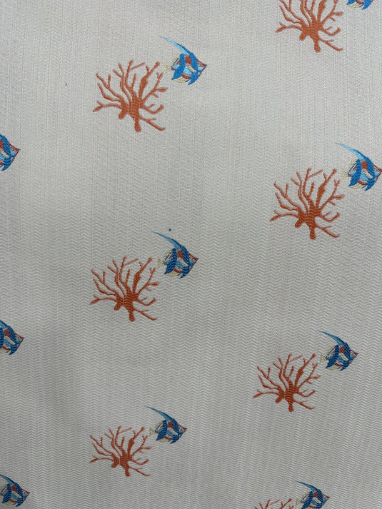 Aqua Marine Beige Upholstery Fabric