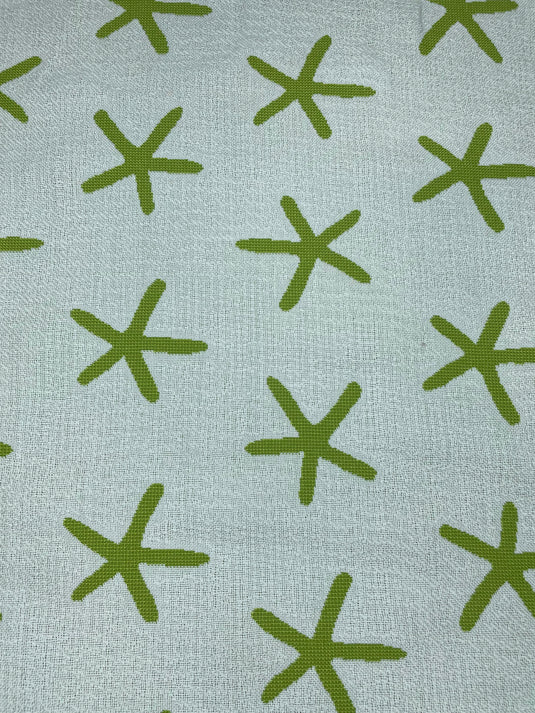 Sea Treasure Lime Upholstery Fabric