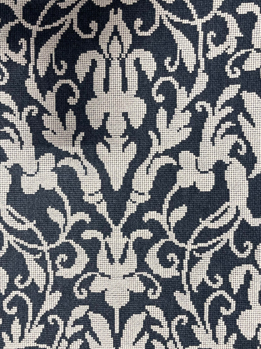 Speak Easy Damask Carbon Upholstery Fabric by Ralph Lauren