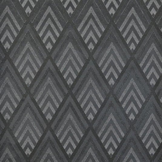 Jazz Age Geometric CL Charcoal Double Roll of Wallpaper  by Ralph Lauren