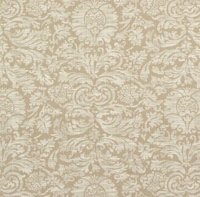 Austell Damask CL Parchment Drapery Upholstery Fabric by Ralph Lauren